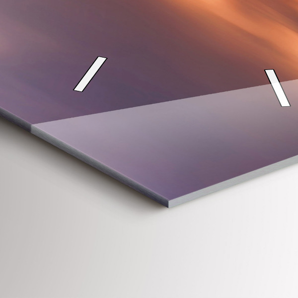 Horloge murale verticale Panorama de la ville ouest