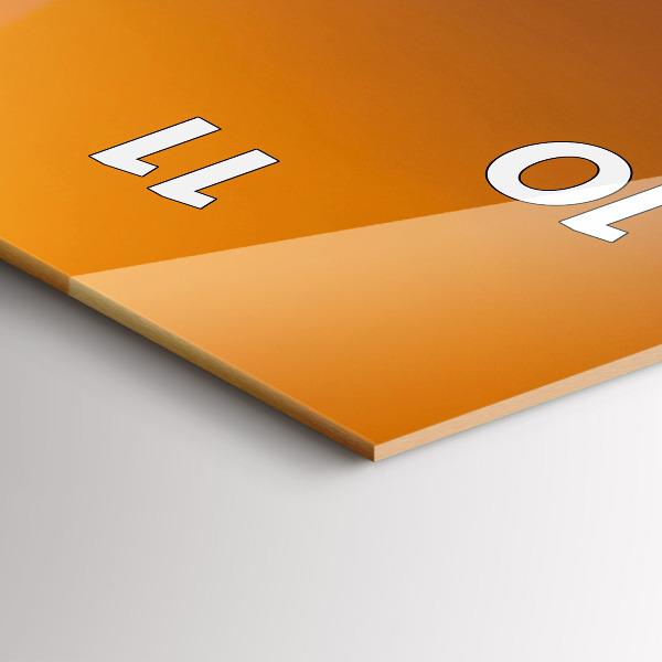 Horloge murale verticale Tour Eiffel illuminée