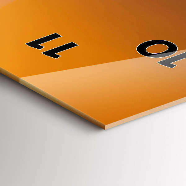 Horloge murale verticale Tour Eiffel illuminée