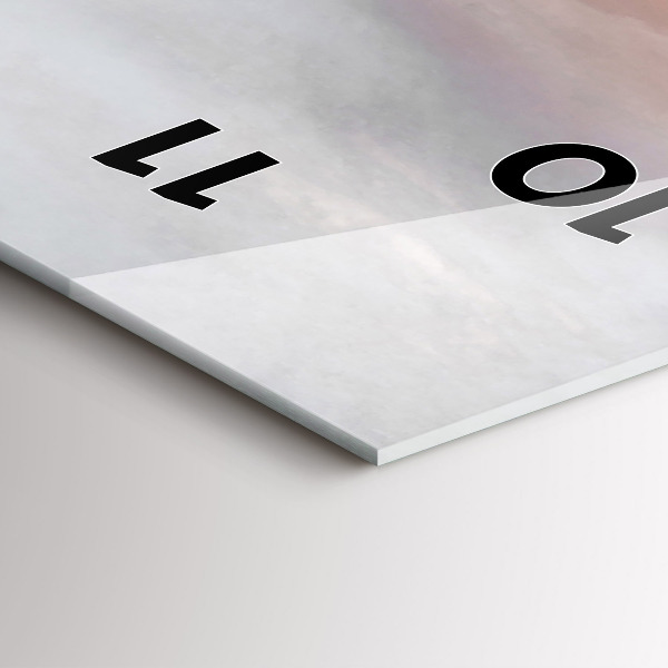 Horloge murale verticale Villes au coucher du soleil