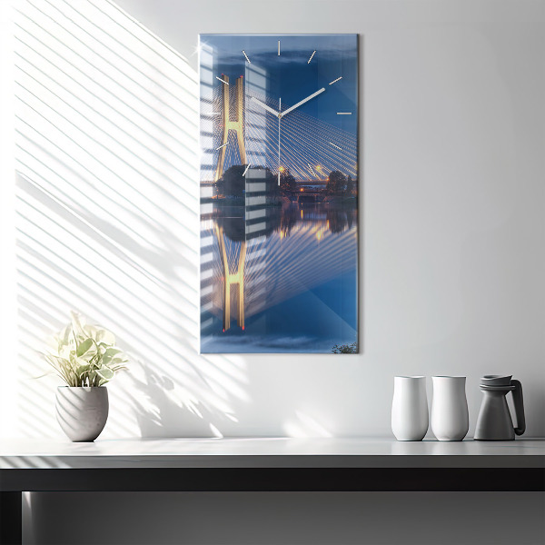Horloge rectangulaire verticale Pont Rędziński à Wrocław