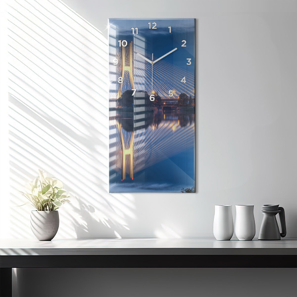 Horloge rectangulaire verticale Pont Rędziński à Wrocław