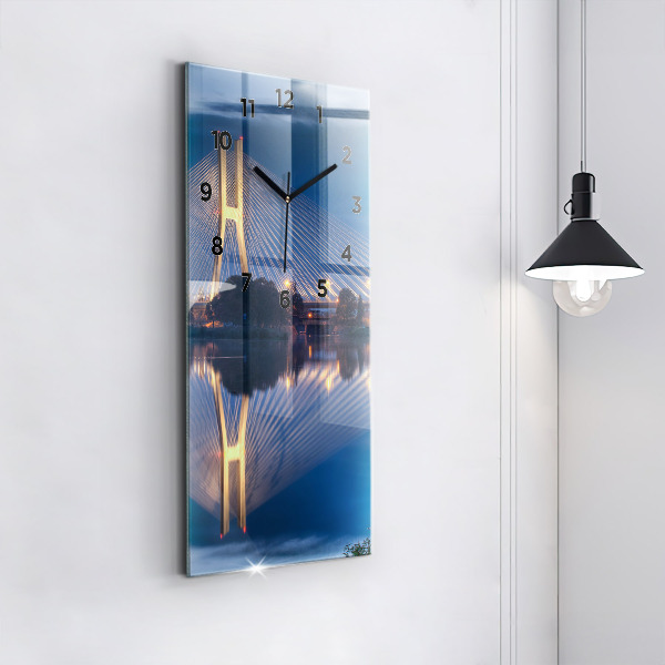 Horloge rectangulaire verticale Pont Rędziński à Wrocław
