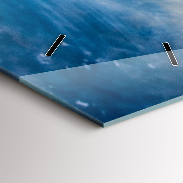 Horloge murale verticale Lever de soleil sur la mer Baltique