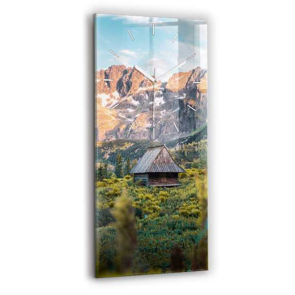 Horloge murale verticale Chalet dans les Tatras