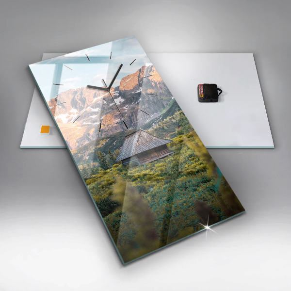 Horloge murale verticale Chalet dans les Tatras