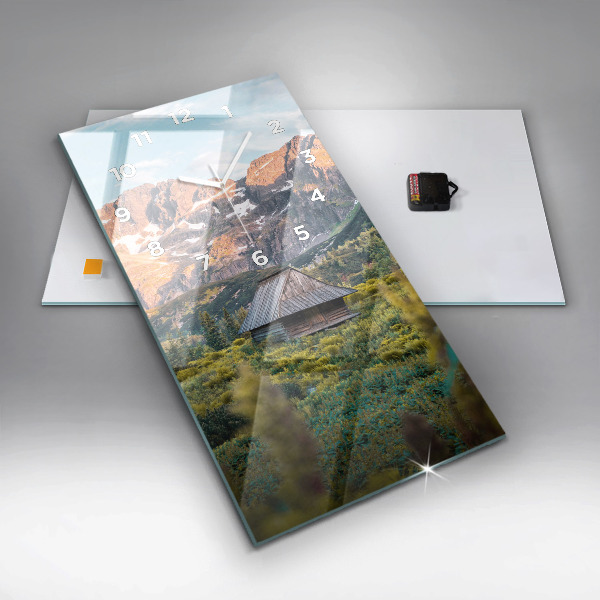 Horloge murale verticale Chalet dans les Tatras