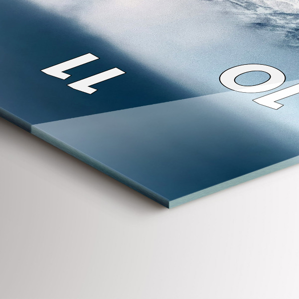 Horloge murale verticale Paysage hivernal des Tatras