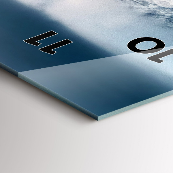 Horloge murale verticale Paysage hivernal des Tatras