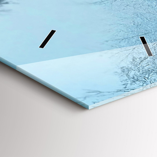 Horloge murale verticale Cerf sur les rails