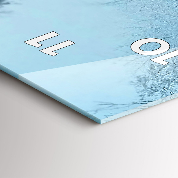 Horloge murale verticale Cerf sur les rails