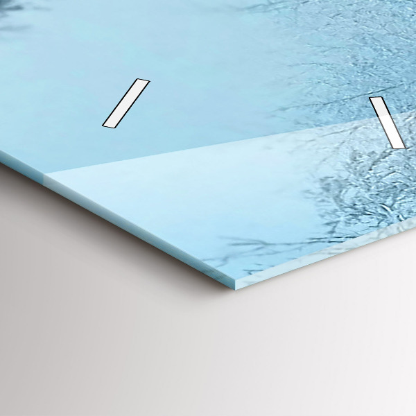 Horloge murale verticale Cerf sur les rails