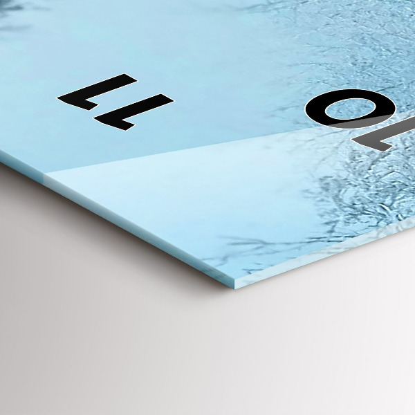 Horloge murale verticale Cerf sur les rails