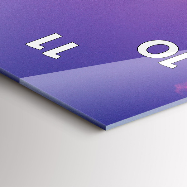 Horloge murale verticale Gratte-ciel à Varsovie