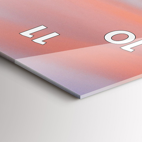 Horloge murale verticale Vue sur le lac