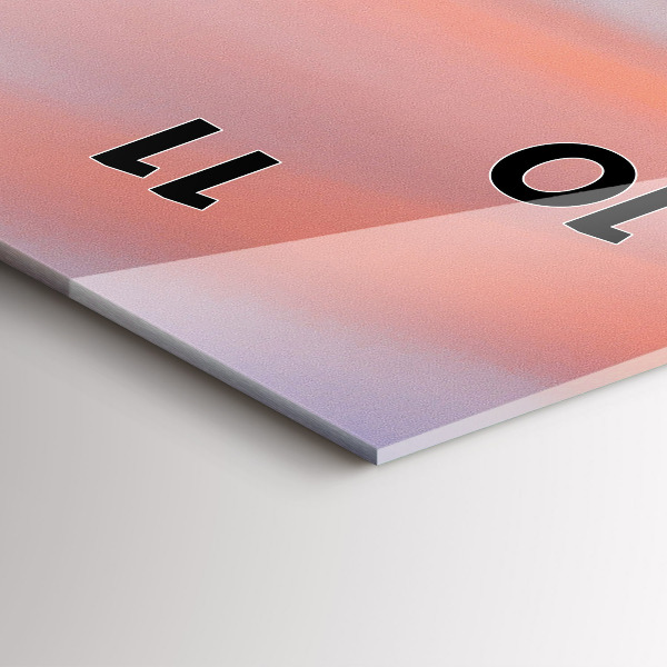 Horloge murale verticale Vue sur le lac