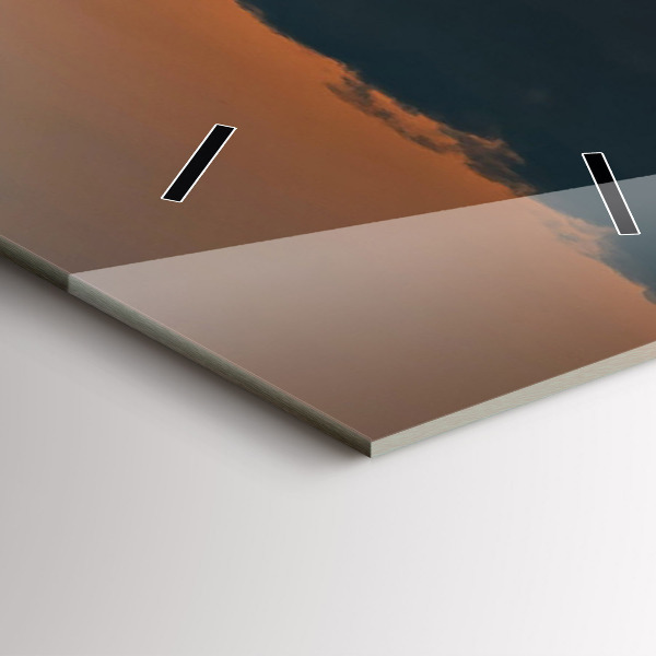 Horloge murale verticale Tournesols dans le pré