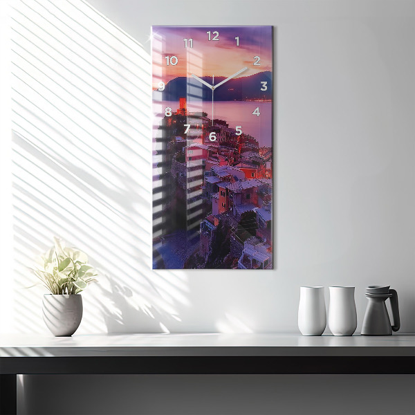 Horloge murale verticale 'L''inscription Souvenirs'