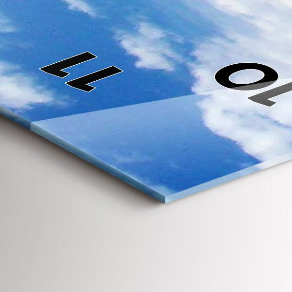 Horloge murale verticale Embarcation coulée