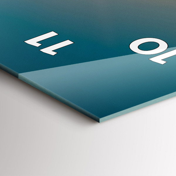 Horloge murale verticale Paysage au lever du soleil