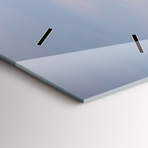 Horloge murale verticale Une montagne couverte de neige