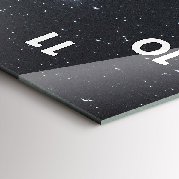 Horloge murale verticale Montagne sous les étoiles