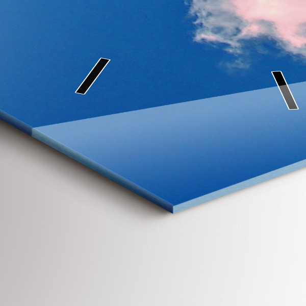 Horloge murale verticale Montagnes sous le ciel bleu