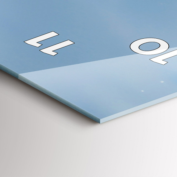 Horloge murale verticale Photographie des vagues de la mer