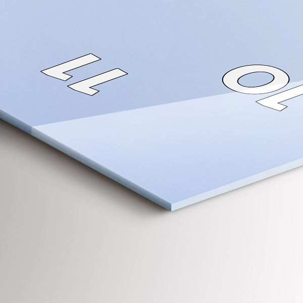 Horloge murale verticale 'Montagnes au bord de l''océan'