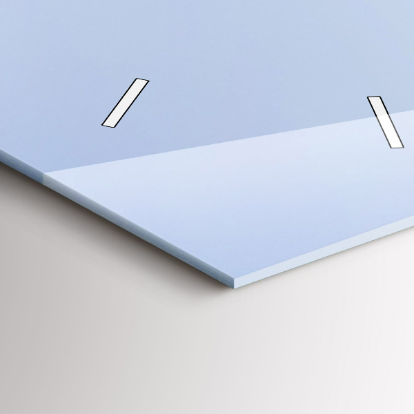 Horloge murale verticale 'Montagnes au bord de l''océan'