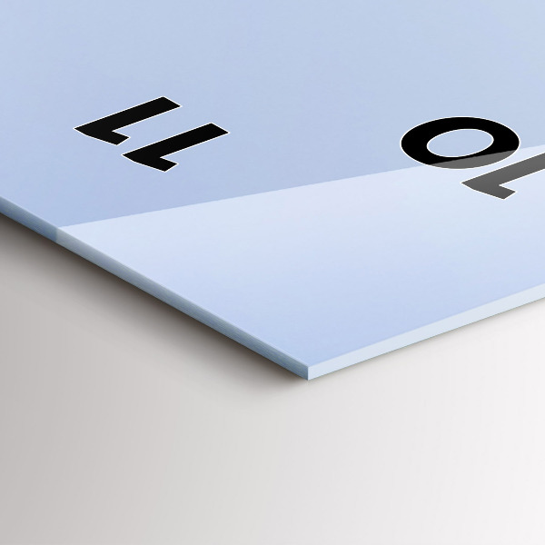 Horloge murale verticale 'Montagnes au bord de l''océan'