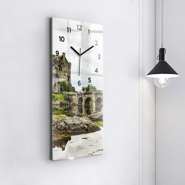 Horloge murale verticale 'Château d''Eilean Donan Écosse'
