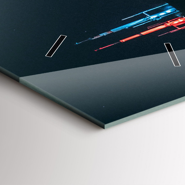 Horloge murale verticale Paysage urbain de Chicago