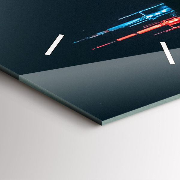 Horloge murale verticale Paysage urbain de Chicago