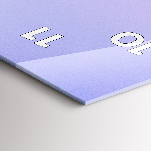 Horloge murale verticale Vue des gratte-ciels des États-Unis