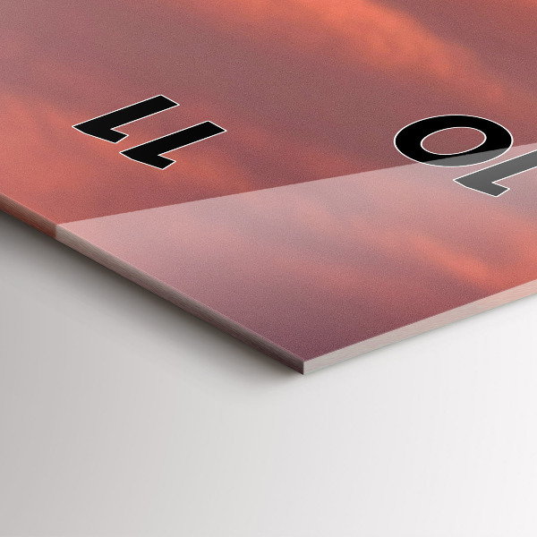 Horloge murale verticale Horizon de la ville de Philadelphie