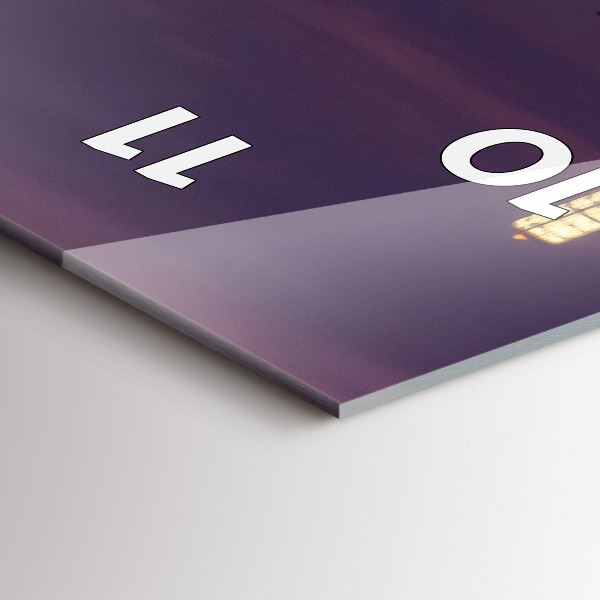 Horloge murale verticale Horizon de la ville de Philadelphie