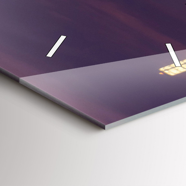 Horloge murale verticale Horizon de la ville de Philadelphie