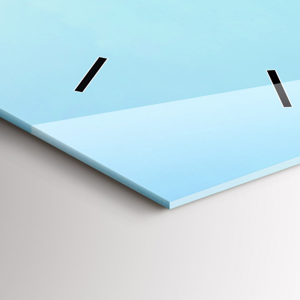 Horloge murale verticale Lac avec montagnes