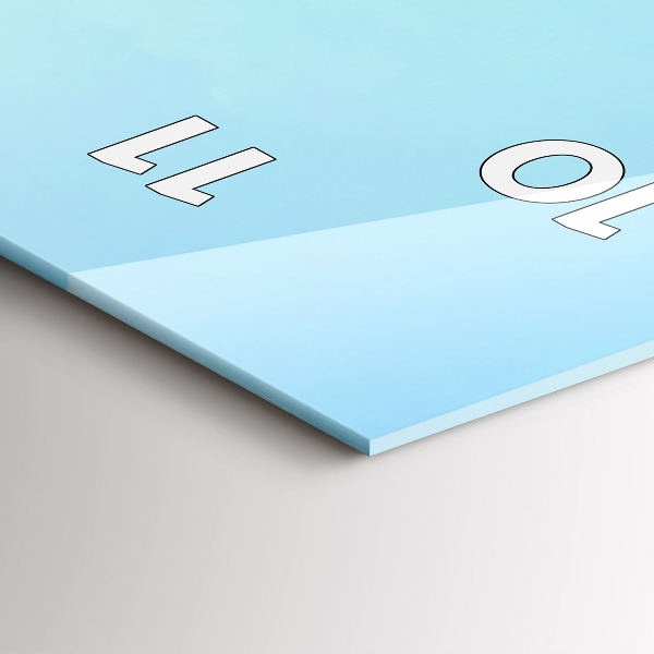 Horloge murale verticale Lac avec montagnes