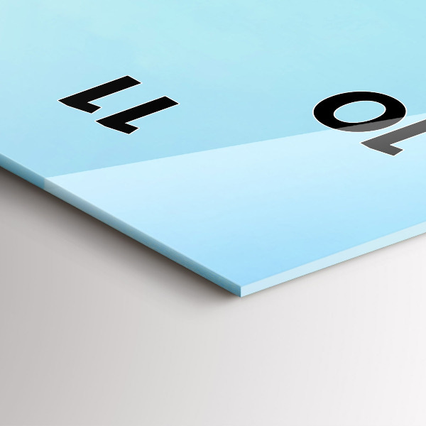 Horloge murale verticale Lac avec montagnes