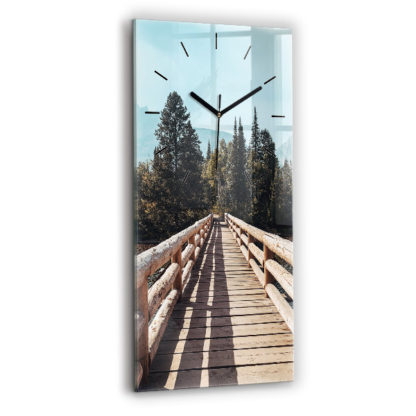 Horloge murale verticale Montagnes de Yellowstone