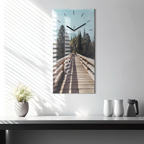 Horloge murale verticale Montagnes de Yellowstone