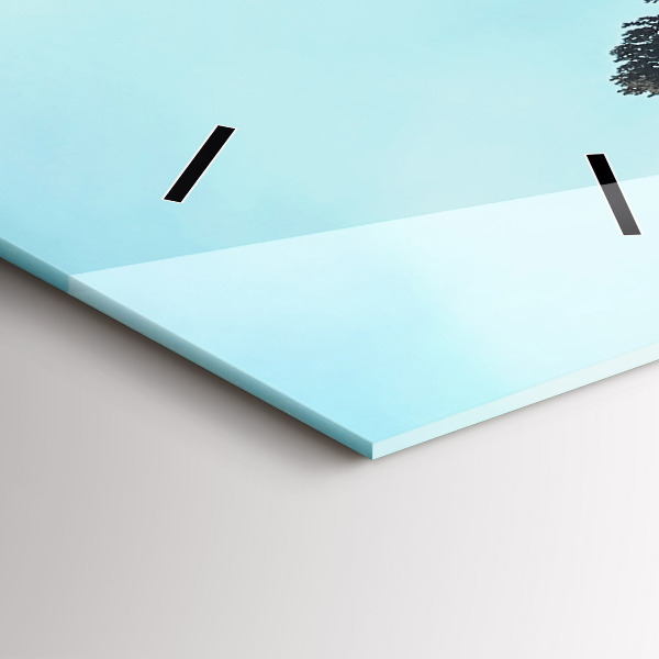 Horloge murale verticale Montagnes de Yellowstone