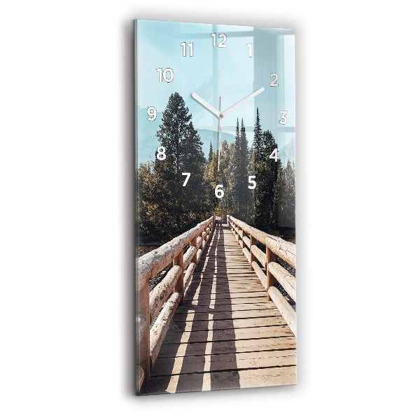 Horloge murale verticale Montagnes de Yellowstone