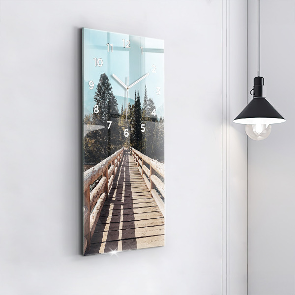 Horloge murale verticale Montagnes de Yellowstone