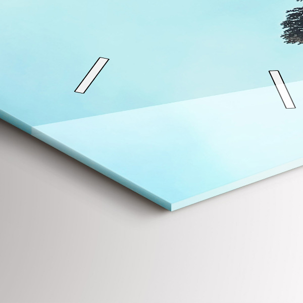 Horloge murale verticale Montagnes de Yellowstone