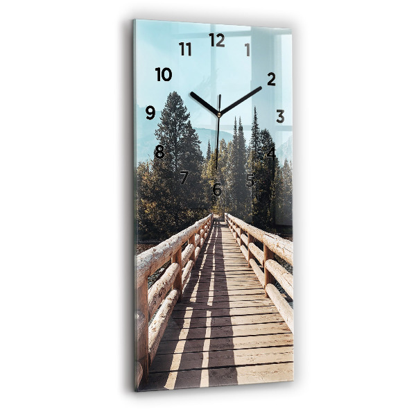 Horloge murale verticale Montagnes de Yellowstone