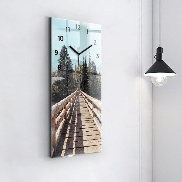 Horloge murale verticale Montagnes de Yellowstone