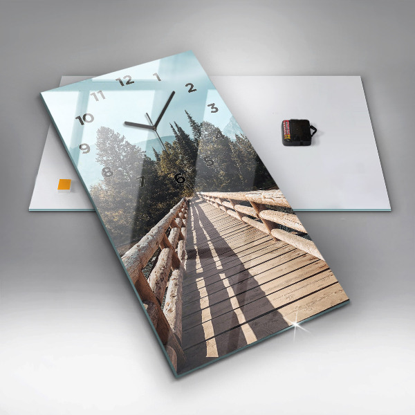 Horloge murale verticale Montagnes de Yellowstone